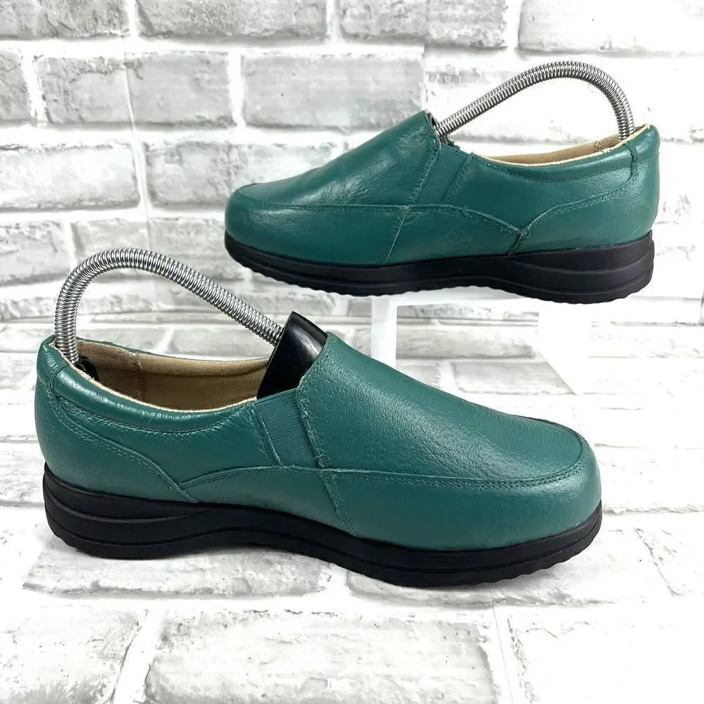 Dr. Scholls 902337 Women's 10 Wide Green Comfort Loafers Air-Pillo E4H-PY